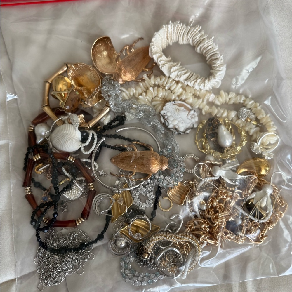 Assorted Jewelry Collection with Gold and Silver Accents